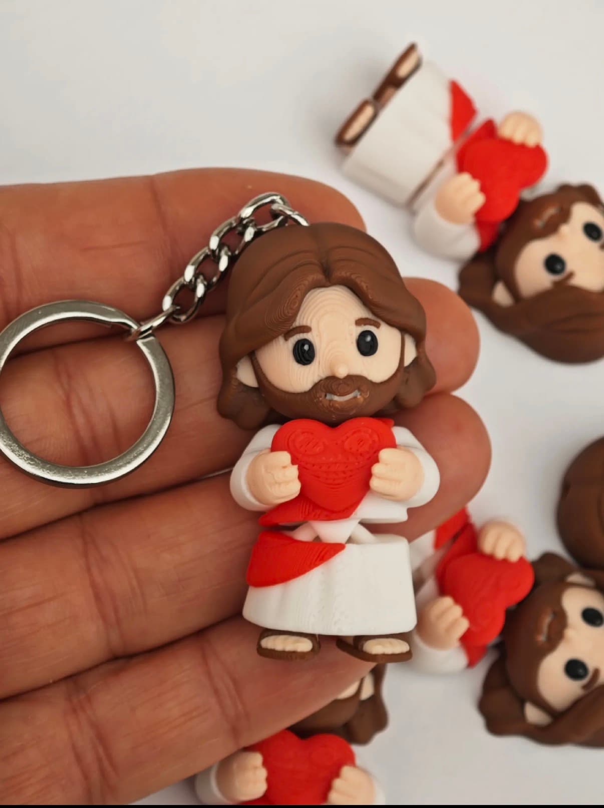 Jesus Heart Keychain